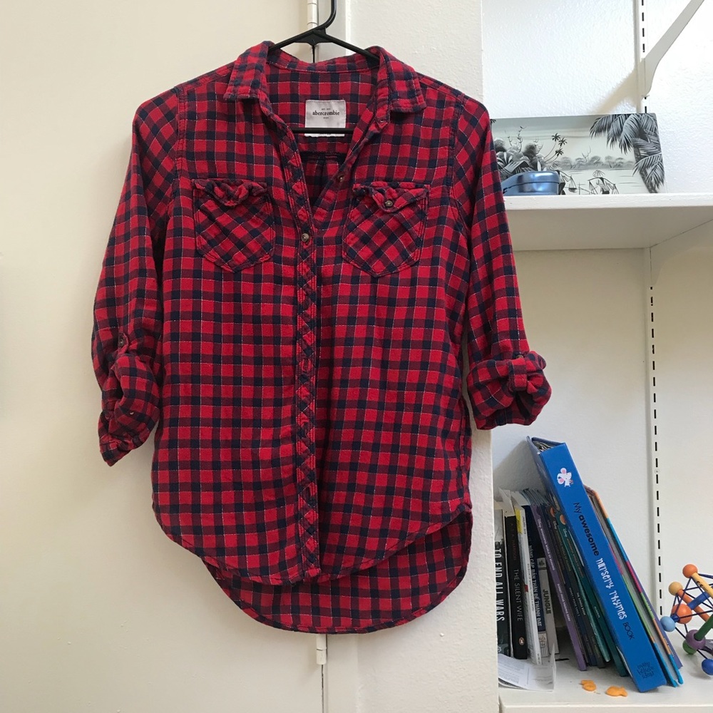 Abercrombie Red T shirt